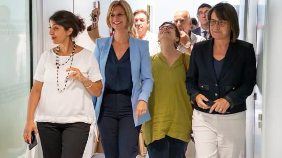 Océane Charret-Godard, en visite au lycée Duhamel à Dole (39), jeudi 1er septembre 2022 - Photo Xavier Ducordeaux