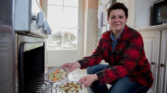 Christine Falsquelle, fondatrice de l'entreprise "L'escargot en vrille" à Neuvy-sur-Loire (58) - Photo Emmanuelle Baills