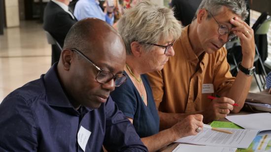 Atelier de coopération scientifiques-politiques en présence de Marie-Guite Dufay, présidente de la Région Bourgogne-Franche-Comté, mardi 12 septembre à  Dijon - Photos Steeve Cretiaux