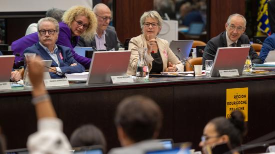 Assemblée plénière du Conseil régional de Bourgogne-Franche-Comté, vendredi 20 octobre 2023 - Photo Xavier Ducordeaux