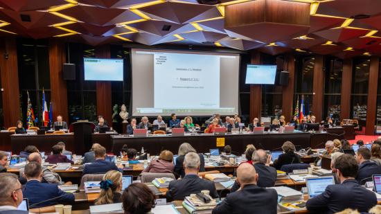 Assemblée plénière de la Région Bourgogne-Franche-Comté, vendredi 15 décembre 2023 à Dijon - Photo Xavier Ducordeaux