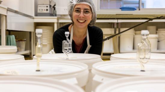 Eve Coltat a créé « Les aliments vivants » en 2022 à Besançon - Photo DR