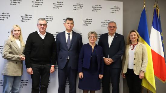 Signature de l’accord entre l’ALDA, la Région, Dijon métropole, l’Oblast et la ville de Vinnytsia - Crédit Oceane LAVOUSTET