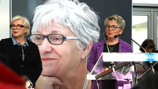 Inauguration de l’Institut de Formation des Professions de Santé Paulette Guinchard, lundi 17 mars 2025 à Besançon – Photo Emma Miskizak 