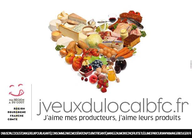 Campagne de promotion « J’veux du local » en faveur de l’alimentation de proximité - Région Bourgogne-Franche-Comté
