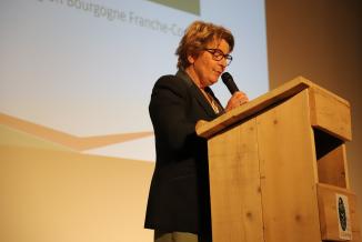 Marie-Guite Dufay, présidente de la Région Bourgogne-Franche-Comté, vendredi 1er juillet 2022 - Photo DR