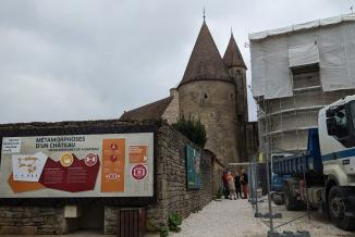 Nouvelle étape dans les métamorphoses d’un château de Châteauneuf - Photo Région Bourgogne-Franche-Comté Marion Arnal
