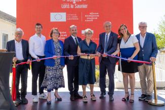 Le pôle d’échange multimodal de la gare de Lons-le-Saunier, inauguré mercredi 18 juin 2025. Photo : Xavier DUCORDEAUX