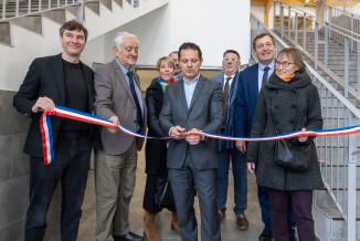Inauguration du service commun de restauration des lycées Belin et Munier de Vesoul, mardi 16 décembre 2025. Photo : Xavier DUCORDEAUX
