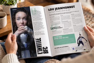 BFC, le mag, octobre 2026, pages dédiées à Lou Jeanmonnot - DR