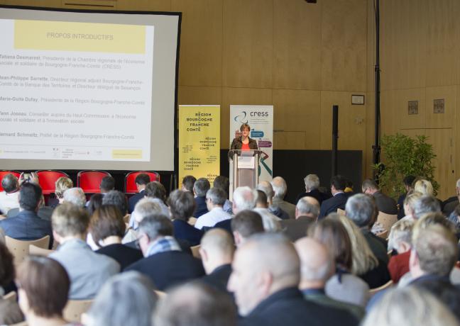 Conférence de l’ESS en Bourgogne-Franche-Comté, 17 octobre 2018 à Dole - Crédit Yves Petit