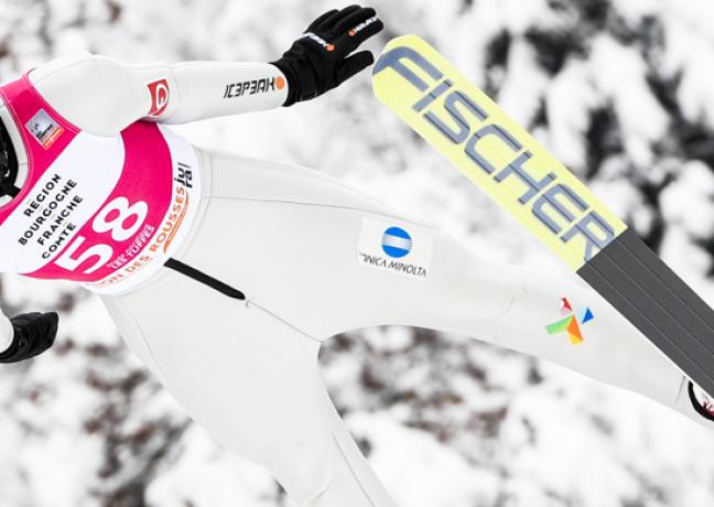 Maren Lundby, championne olympique, au stade des Tuffes, aux Rousses (39) - Crédit Jura Ski Events