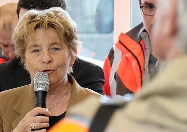 Lancement des travaux d'accessibilité à la gare de Dole (39), mercredi 13 mars 2019 - Photos Xavier Ducordeaux