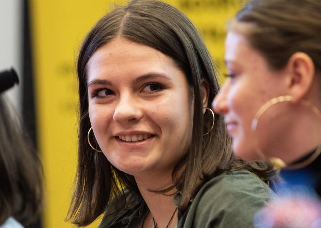 Edition 2019 du concours Bourgogne-Franche-Comté Reporter initié par la Région, jeudi 21 mars 2019, lycée Jacques Duhamel, Dole (39) - Photo Vincent Arbelet