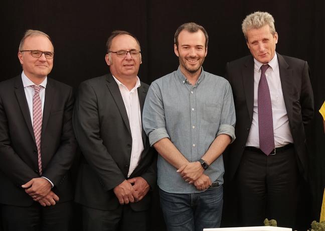 Première pierre de la cité internationale de la gastronomie et des vins, Dijon, jeudi 4 juillet 2019 - Photo DR