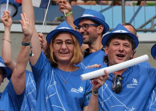 Les supporters français aux olympiades des métiers, Kazan (Russie), du 23 au 27 août 2019 - Crédit Région Bourgogne-Franche-Comté