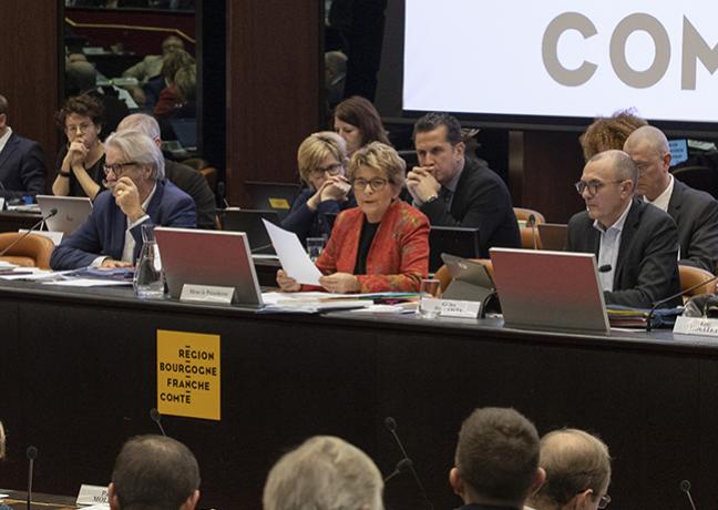 Assemblée plénière du Conseil régional de Bourgogne-Franche-Comté,  du 11 au 13 décembre 2019 à Dijon - Crédit photo David Cesbron