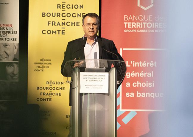 Conférence régionale de l’ESS – 16 septembre 2020 à Dole (39) – Photo David Cesbron / Région Bourgogne-Franche-Comté