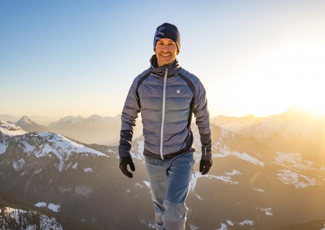 Vincent Defrasne, champion olympique et créateur de la marque de vêtements de montagne éco-conçue AYAQ - Photo © Nils Louna