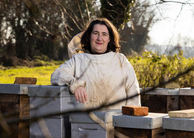 Magalie Bonafé, apicultrice à Bouhy (58) - Photo Vincent Arbelet
