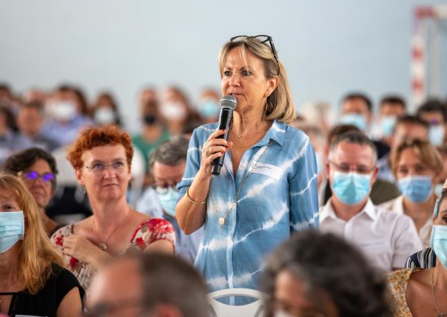 Réunion des proviseurs, adjoints et gestionnaires des 129 lycées à Brochon, 13 juillet 2022 - Photo Région Bourgogne-Franche-Comté Xavier Ducordeaux