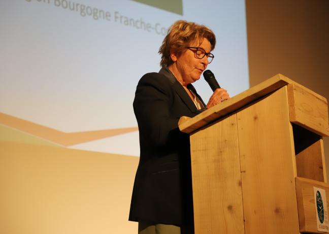 Marie-Guite Dufay, présidente de la Région Bourgogne-Franche-Comté, vendredi 1er juillet 2022 - Photo DR