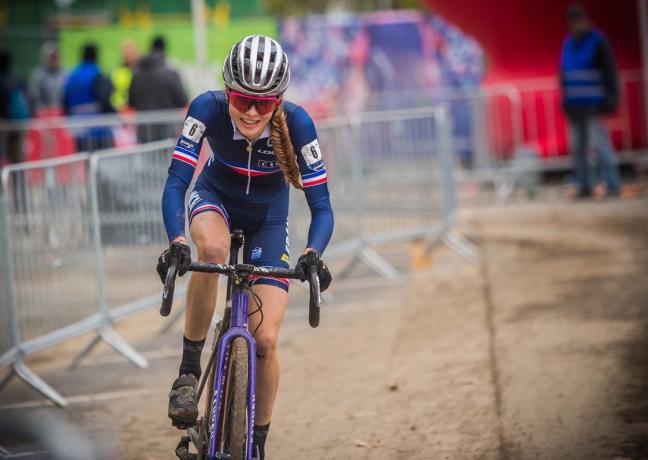 Line Burquier, coureuse cycliste française spécialiste du cyclocross et du VTT cross-country - Photo DR