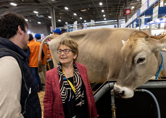 Marie-Guite Dufay a placé le salon de l'agriculture 2023 sous le signe de la jeunesse. Photo : Vincent Arbelet