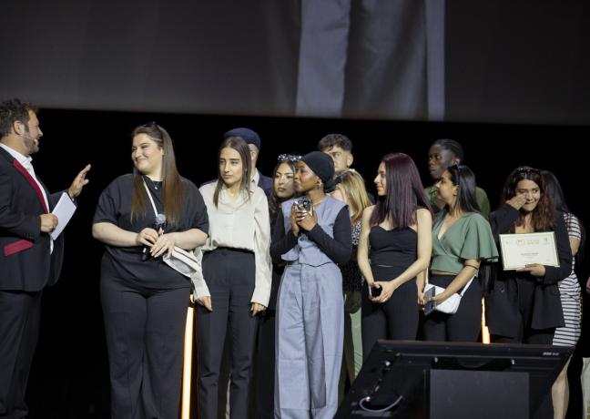 Cérémonie nationale de la compétition Je filme le métier qui me plaît, jeudi 25 mai 2023 à Paris - Photo Région Bourgogne-Franche-Comté Emmanuelle Baills