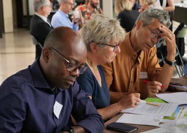 Atelier de coopération scientifiques-politiques en présence de Marie-Guite Dufay, présidente de la Région Bourgogne-Franche-Comté, mardi 12 septembre à  Dijon - Photos Steeve Cretiaux