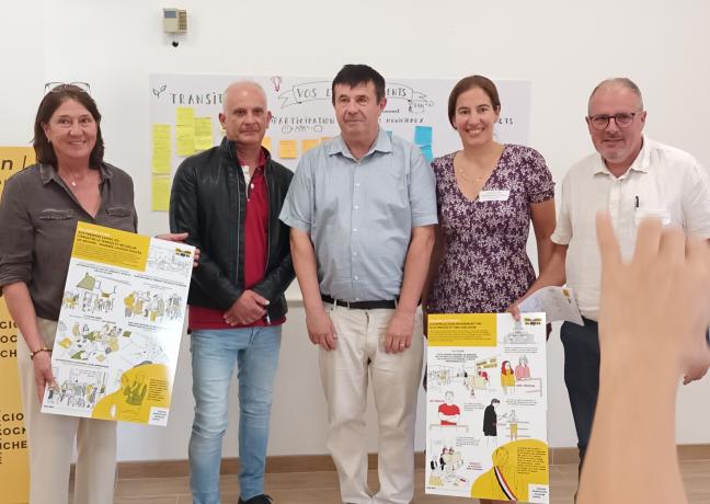 Le maire de Loulans-VerchaPrésentation du projet Village du Futur, mercredi 13 septembre 2023 - Photo DR