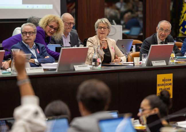 Assemblée plénière du Conseil régional de Bourgogne-Franche-Comté, vendredi 20 octobre 2023 - Photo Xavier Ducordeaux