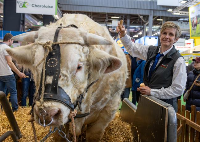 Rosanne Lemaître et son compagnon Loïc Pipponiau sont les champions toutes catégories du concours 2024. Photo : Xavier Ducordeaux.