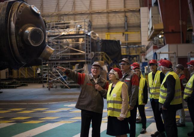 La Présidente de Région avait rendu visite à Framatome en 2019 pour évoquer le potentiel de la filière nucléaire. Photo : Vincent ARBELET.