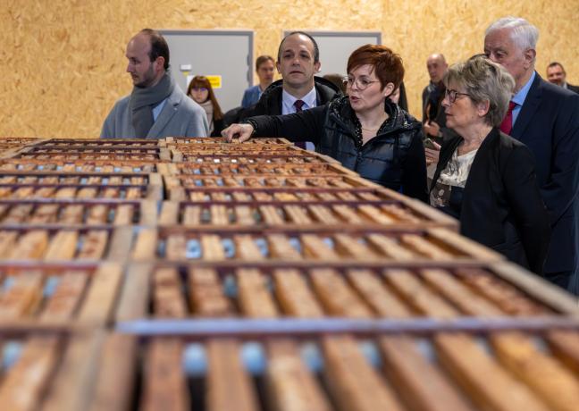 Inauguration du pôle apicole du lycée agricole de Vesoul, situé à Port-sur-Saône, jeudi 7 mars 2024 - Photo Xavier Ducordeaux