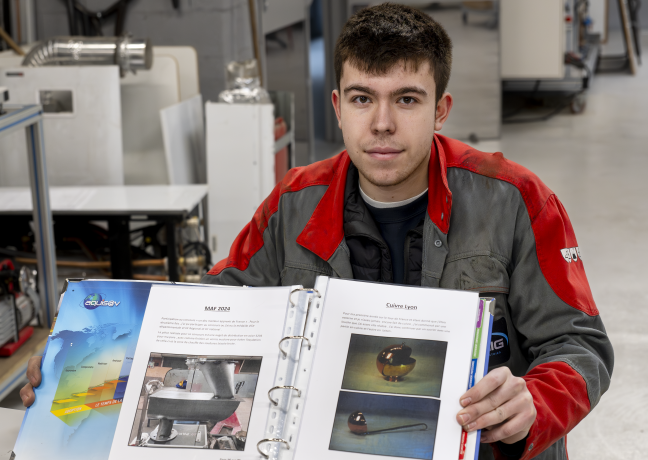 Dorian Van Mulukom, 19 ans, Compagnon du Devoir - Photo Guillaume Hutin