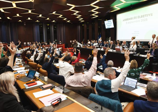 Election du président de Région, vendredi 5 septembre 2025 à Dijon - Photo Vincent Arbelet