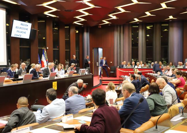Assemblée plénière du Conseil régional, vendredi 5 septembre 2025 à Dijon - Photo Océane Lavoustet