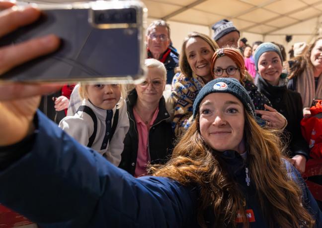 Lou Jeanmonnot, multi-médaillée olympique aux Jeux Olympiques de Milan-Cortina. Photo : Xavier Ducordeaux