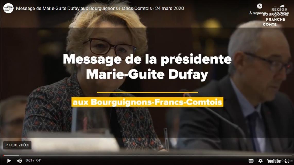 Message de la Président de Région