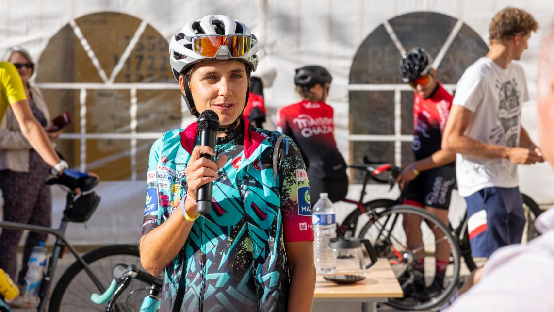 Estelle Cuenot, ambassadrice de "Donnons des elles au vélo" pour la Bourgogne-Franche-Comté