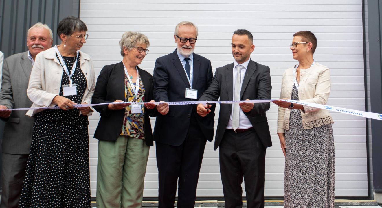 Inauguration des nouveaux locaux de l'entreprise Bourgogne Franche-Comté Signaux, jeudi 21 septembre 2023 à Chemaudin-et-Vaux (25) - Photo Steeve Crétiaux