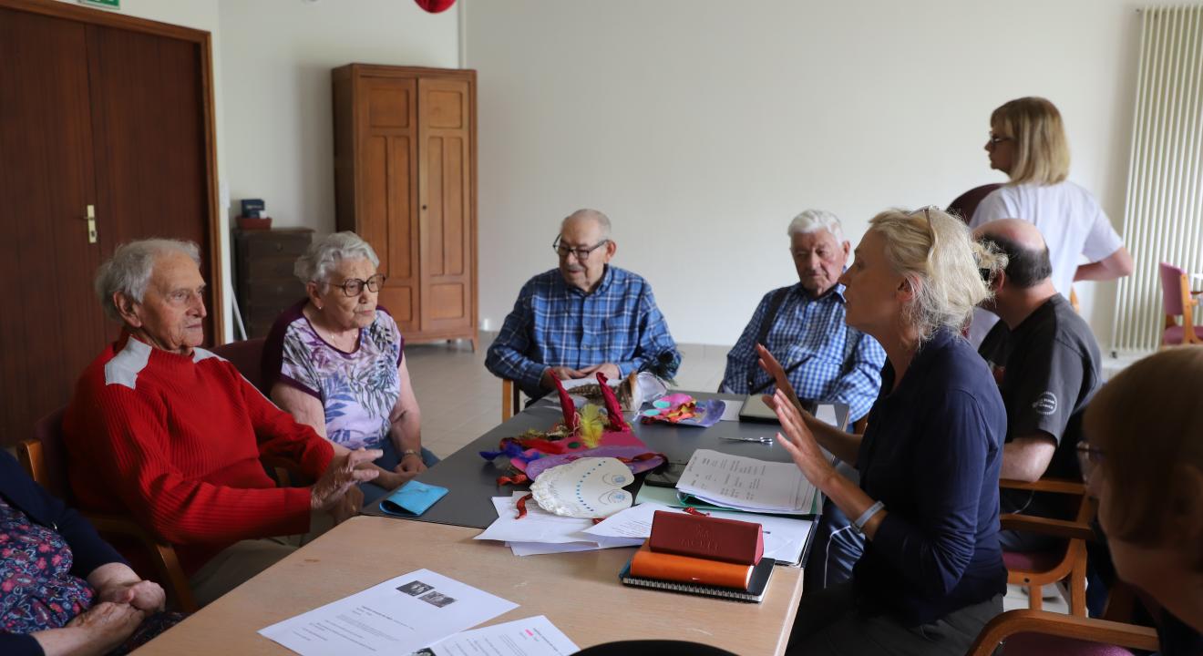La Région Bourgogne-Franche-Comté soutient les projets culturels qui impliquent des publics dit « empêchés », qu’il s’agisse de personnes âgées, de prisonniers ou de personnes en situation de handicap - Photo Océane Lavoustet 