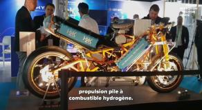 Présentation de la moto hydrogène h2k
