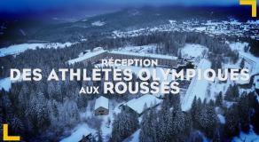 Réception des athlètes olympiques aux Rousses